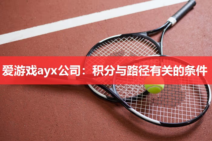 爱游戏ayx公司：积分与路径有关的条件